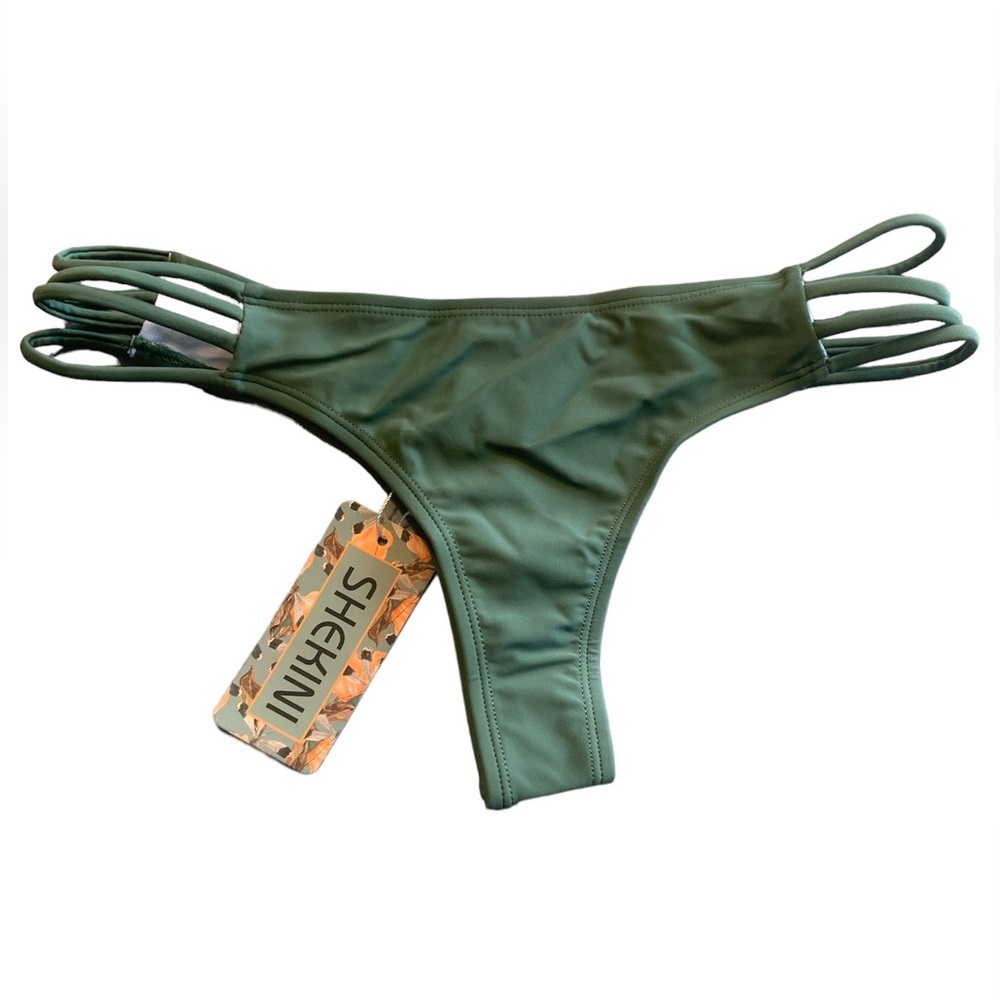 Shekini Olive Green Bikini Bottoms